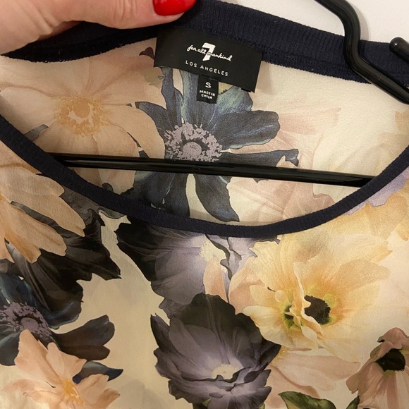 7 for all mankind silk blouse. Size small - Picture 3 of 4